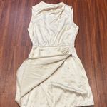 Abercrombie & Fitch Satin Draped High Neck Mini Dress Photo 2