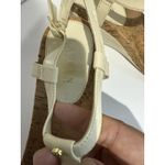 Ralph Lauren Lauren  Womens Reeta White‎ & Cork Wedges Sandals Size 9.5 Photo 4