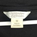 Christopher & Banks  Black V-Neck Tank Top Medium Photo 7