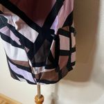 Diane Von Furstenberg  Jacket Abstract Retro Double Breasted Cotton Purple 6 Photo 2