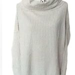 Free People Juicy long sleeved cowl neck split back; thermal stone size Large Photo 0