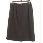 Sag Harbor  black dark academia Corpcore wool skirt 12 Photo 1