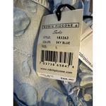 Robin Piccone women's Sadie Floral Sky Blue Bikini Bottom Large NEW $66 Photo 7