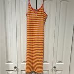 ZARA  | Striped‎ Jacquard Crochet Knit Midi Dress medium Photo 1
