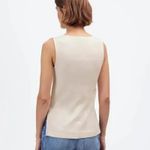 Madewell NWT  Sleeveless Boatneck Side Slit Tee - Size XL Photo 1