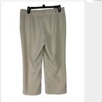 Larry Levine Light Tan Stretch High Rise Capris Business Casual Career Size 8 Photo 2