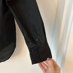 Everlane Oversized Cotton Button Down Shirt in Black Size 2 Photo 7