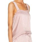 Raquel Allegra Silk Satin Cami Wide Leg Trouser Set Dusty Rose size XS Pink Photo 0