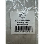 Martha Stewart cashmere sweater wide leg pant Tan Size M Photo 7