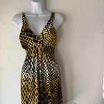 Pretty‎ Young Thing Dress Y2k Small Sleeveless V Neck Babydoll Going Out Retro Yellow Photo 1