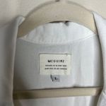 McGuire Denim McGuire Women's White Button-Down Shirt Size L Long Sleeve Contrast Piping Casua Photo 1