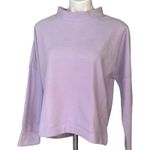 Dudley Stephens NWT,  Binney Boat Neck Sweater Lavendar Terry Fleece, Sz S Photo 3