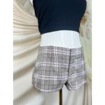 Free People Micro Shorts Plaid Trouser Shorts Summer Boho Preppy Medium(10) Photo 6