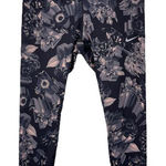 Nike  Large Dri-Fit Ankle Leggings Floral Zip Pocket Elastic Waist Tie Drawstring Photo 0