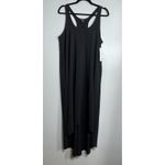 Athleta Presidio Dress Small Black NEW Athleisure Maxi High Low Active Casual Photo 1