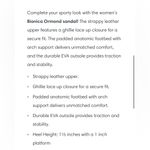 NWT Orange, Brown, and White Bionica Sandal with Velcro Heel Strap Size 6 Photo 8