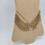 Chico's  Labrodite Amulet Necklace 20" Gold‎ Tone Chunky Multi Strand Lobster Claw Photo 7