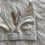 SKIMS Cotton Rib Plunge Bralette Bone Size XS Photo 3