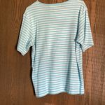 Cathy Daniels  Size Medium Blue stripped Top.Flowers on front. Photo 1