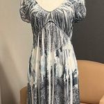 Blue and White Patterned Dress EUC Photo 0