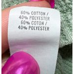 Aerie  Tank Top Womens L Green Henley Sleeveless Ribbed Waffle‎ Knit Stretch Photo 4