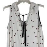ZARA  Basic Small White‎ Sleeveless Ladybug Tank Too Draped Blouse Tie Back Photo 3