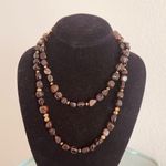 Vintage Colorwater Crack natural quartz agate gemstone Necklace Photo 1