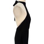 Lulus NWT Captured Your Heart Black Halter Maxi Dress High Slit Formal Sz Large Photo 9
