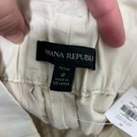 Banana Republic Womens Pants 2P Cream High Rise Wide Leg Belt NWT $130 Cotton Photo 3