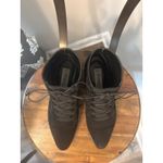 Comfortview Witchy Victorian Goth Gothic Black Leather Women's Low Heeled Ankle Boots 7 1/2 Photo 1