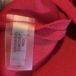 Calvin Klein NWOT - - $134 Stretch Solid Red Bell Sleeve Sheath Dress Size 14 Photo 6