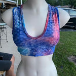 Woman’s crop top bra Blue Photo 0