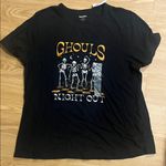 Old Navy ‎ Black 'Ghouls Night Out' Skeleton Halloween Tee Large NEW Photo 1