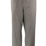 Uniqlo Womens Gray Houndstooth High Rise Straight Wide Leg Trousers Pants Size L Photo 0