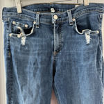 Rag and Bone  Womens Cropped Skinny Jeans La Paz Sz‎ 32 Stretch Casual Distressed Photo 5