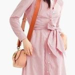 J.Crew  Stripe Tie-Waist Shirtdress Photo 0