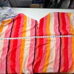 Do Everything In Love Colorful Bright Striped Poncho Swim Cover Up OSFM Photo 6