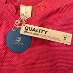 Cupshe NWT Women's One Piece Scalloped Swimsuit Hot Pink Size Medium Photo 6