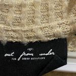 Urban Outfitters Out From Under Medium Waffle Knit Top Beige Oversized VNeck Tie Photo 6