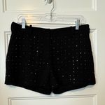 Diane Von Furstenberg  NAPLES HOT FIX CRYSTAL Shorts Black Size 6 Photo 0