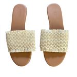 J.Crew Raffia Slide Sandals In Natural Color Womens Size 7 Photo 2