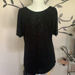 Mudd Black short sleeve cut out shoulder top Photo 3