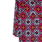 Buckhead Betties Geometric V-Neck 3/4 Sleeve Shift Dress Multicolor Women Small Photo 2