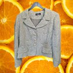 Vintage Giorgio Sant Angelo Light Green Paisley Skirt Suit Set‎ Size 14 Photo 2