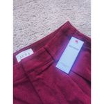 Red Dress Boutique NWT  Courderoy Pants High Waisted Wide Leg Maroon Size Medium Photo 4