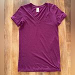 PINK - Victoria's Secret Maroon V-Neck Shirt Photo 1