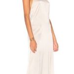 LPA Champagne Satin Halter Gown S Photo 0