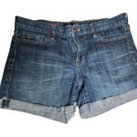 J.Crew Hipslung Denim Cutoff Shorts Women 6 Low Rise‎ Raw Hem Distressed Blue Photo 0
