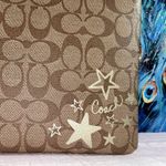 Coach Limited Edition Large Signature Monogram W Stars Zipper Closure Pouch Photo 2