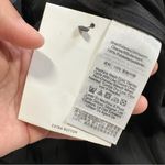 DKNY NWT  Women’s Jacquard Point Collar Long Sleeve Tie Front Blouse in Black L Photo 10